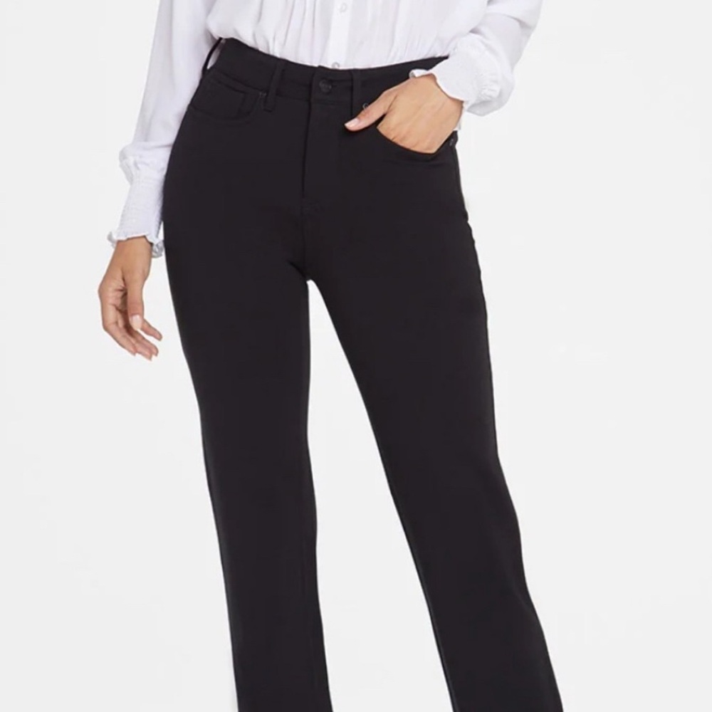 NYDJ Black Straight Leg Pants